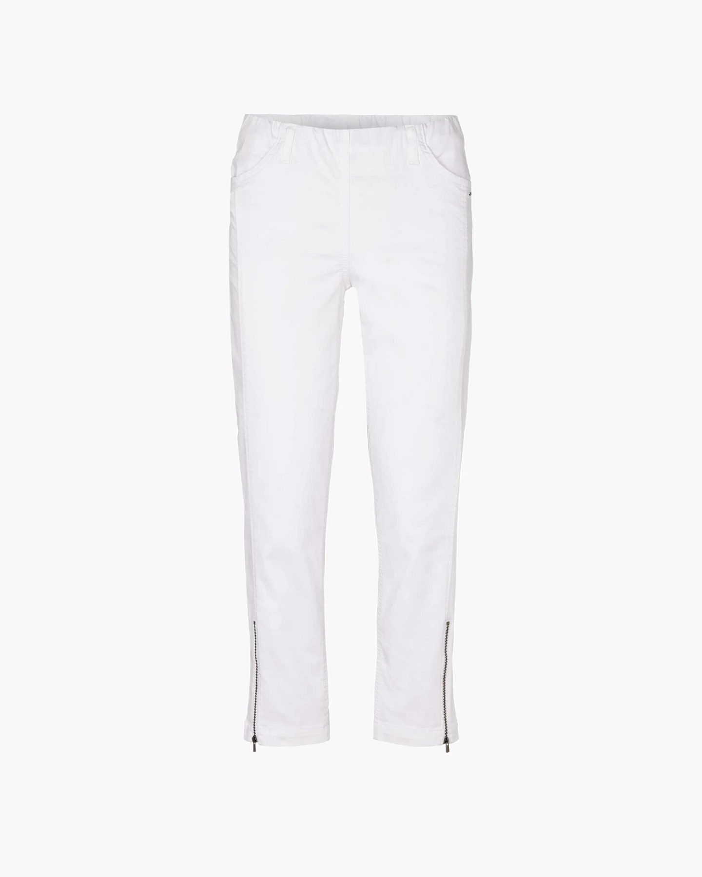 LAURIE Damen vegan Hose Regular Crop Piper Weiß – Ansicht 2
