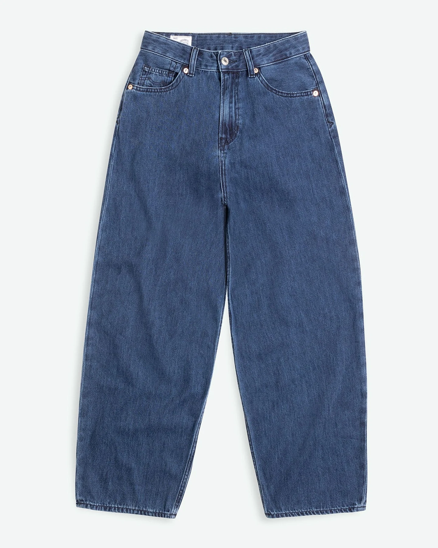 Kings of Indigo Damen vegan Jeans Leila Alex Washed Dunkelblau – Ansicht 2
