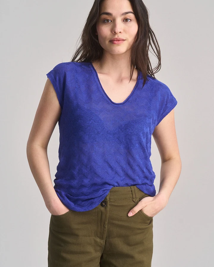 KOMODO Damen vegan Weste Polly Blau