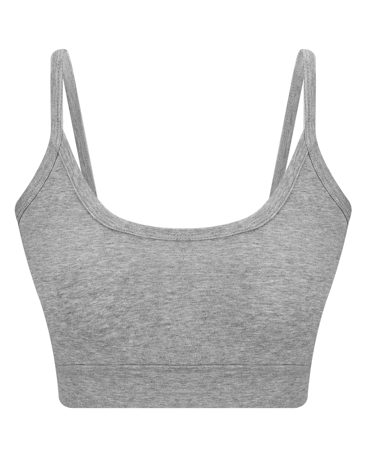Albero Natur Damen vegan Multipack 7x Bustier Grau Melange – Ansicht 2