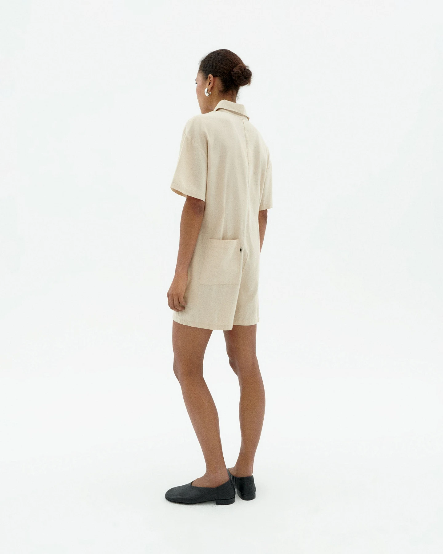 Thinking MU Damen vegan Playsuit Roberta Ecru – Ansicht 2