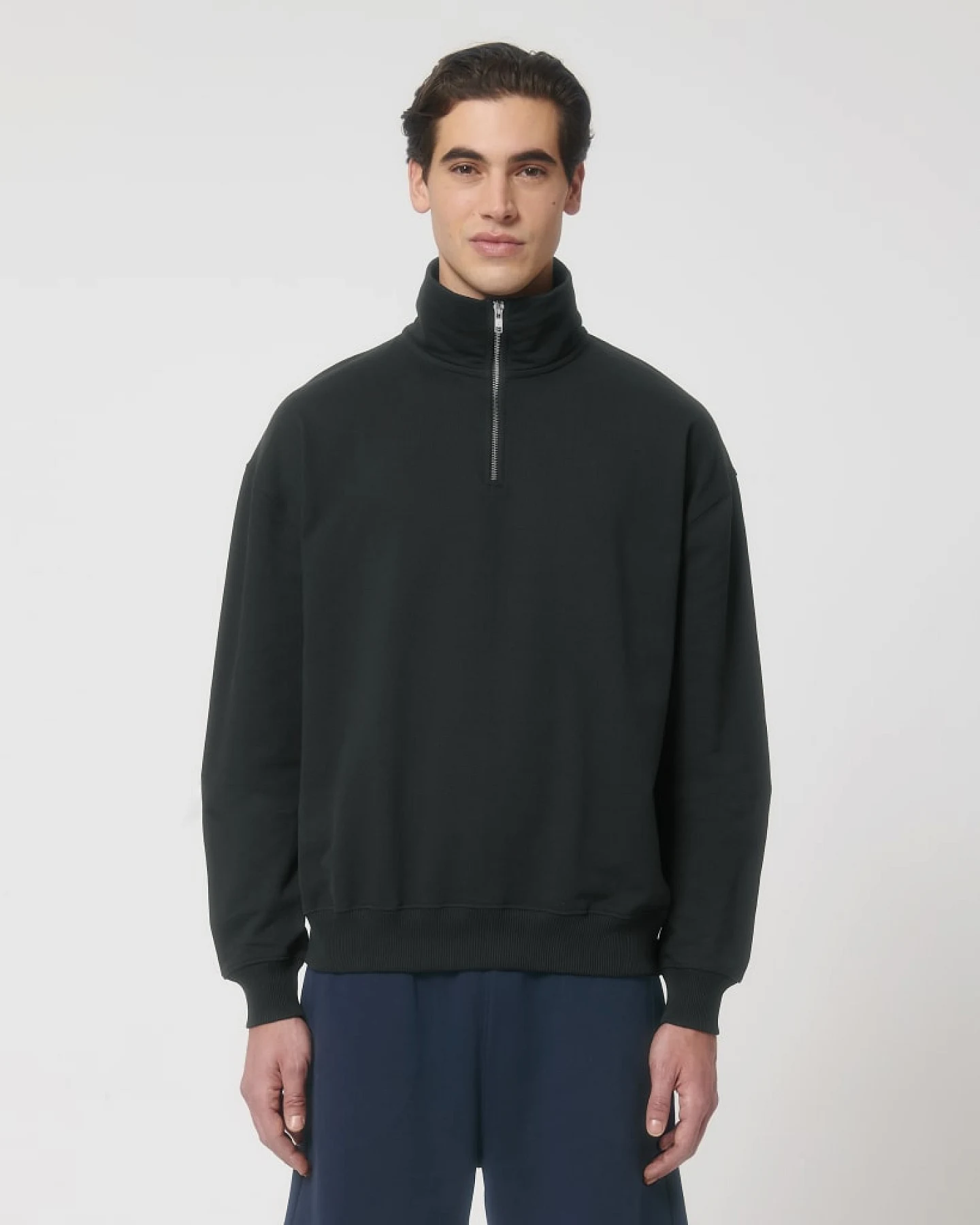 UNIPOLAR Damen vegan Sweatshirt Milford Dry Schwarz – Ansicht 2
