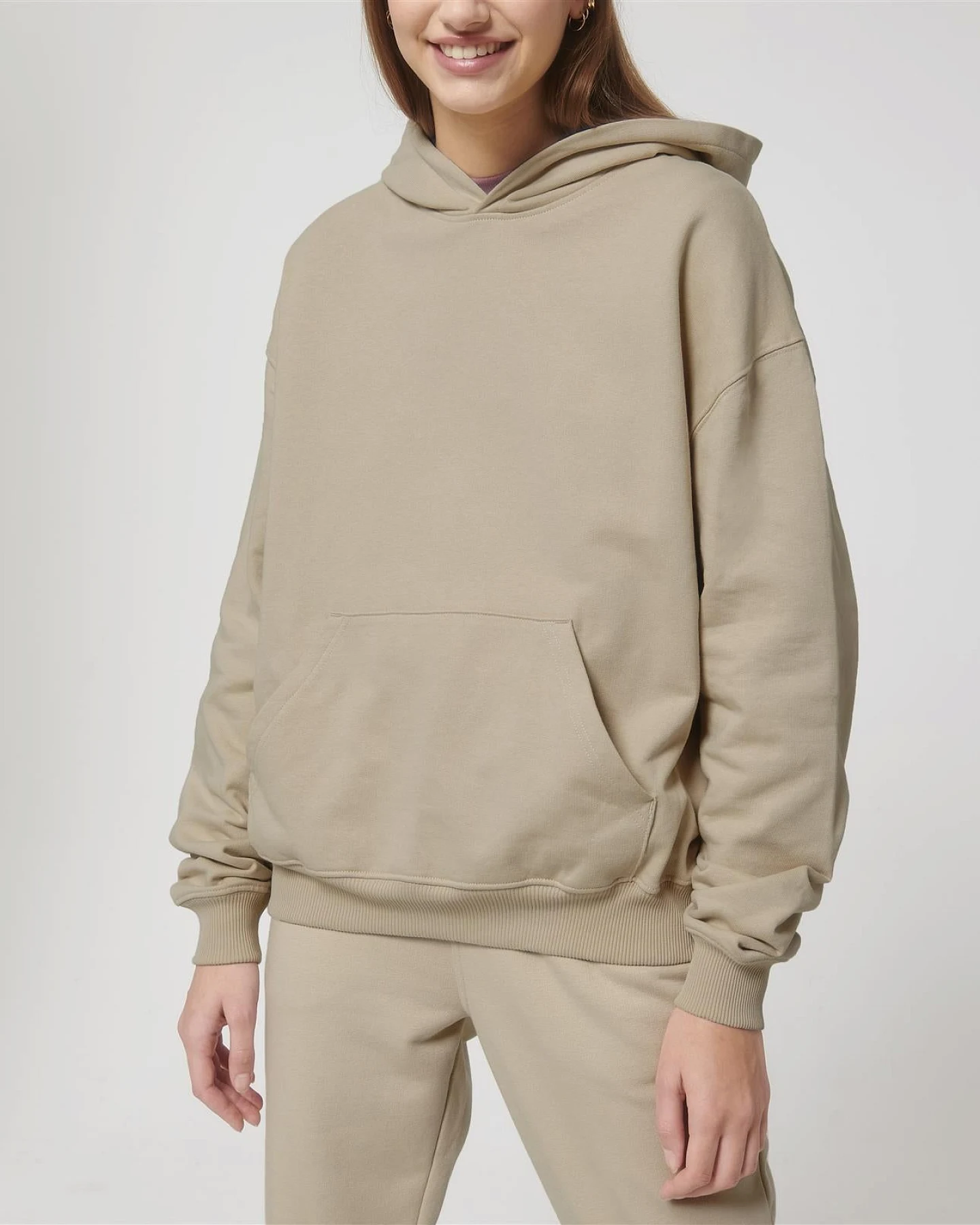 UNIPOLAR Herren vegan Hoodie Correl Desert Dust – Ansicht 2