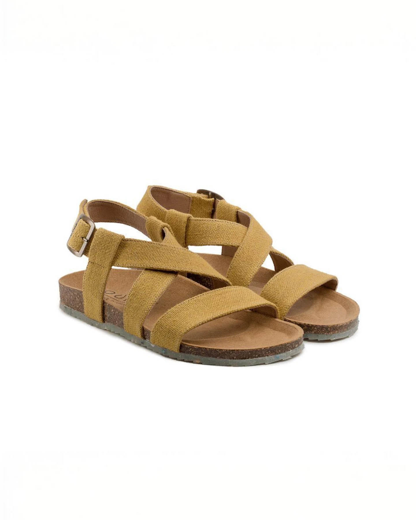 Zouri Damen vegan Sandalen Sand Sun Hellbraun – Ansicht 2