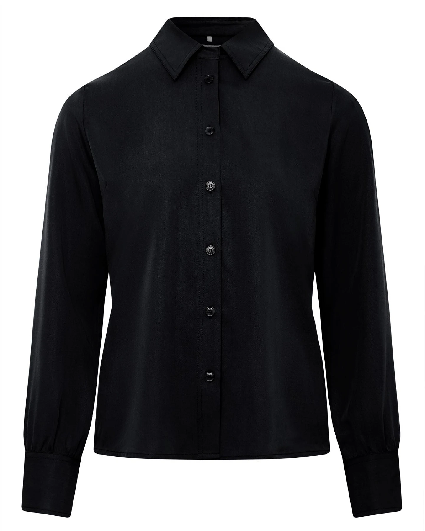 KOMODO Damen vegan Bluse Kenji Schwarz – Ansicht 2