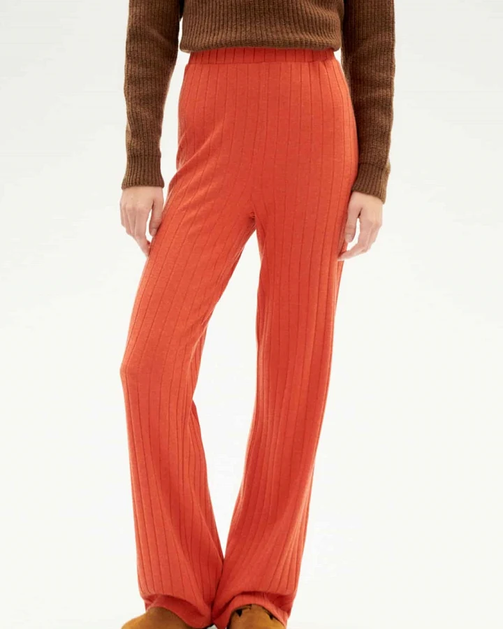 Thinking MU Damen vegan Hose Dalia Orange Sunset