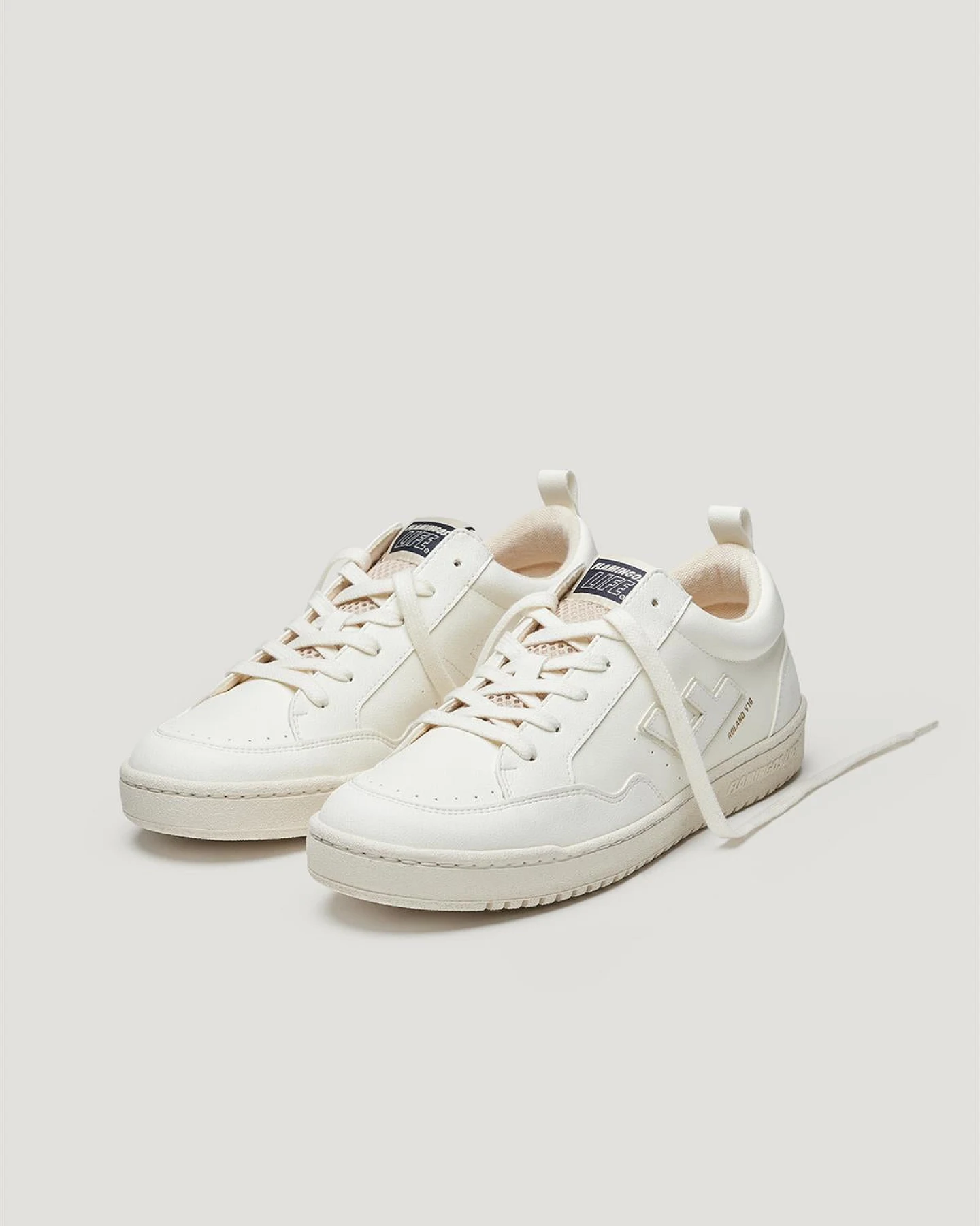 Flamingos Life Herren vegan Sneaker Roland V.10 Triple Panna – Ansicht 2
