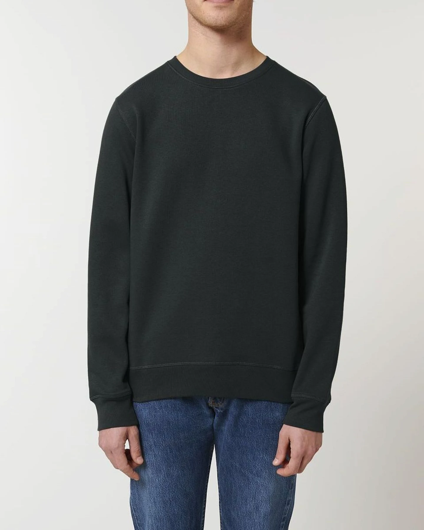 UNIPOLAR Herren vegan Pullover Rolin Schwarz – Ansicht 2