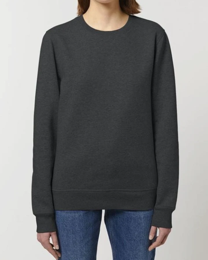 UNIPOLAR Herren vegan Pullover Rolin Dark Heather Grey