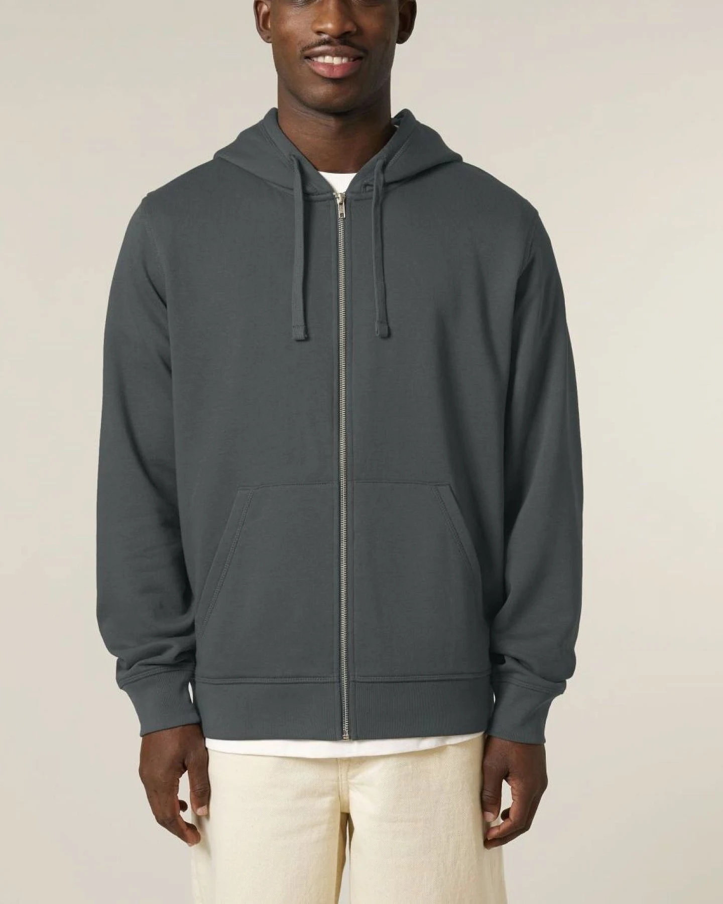 UNIPOLAR Herren vegan Hoodie Mixon Schwarz – Ansicht 2