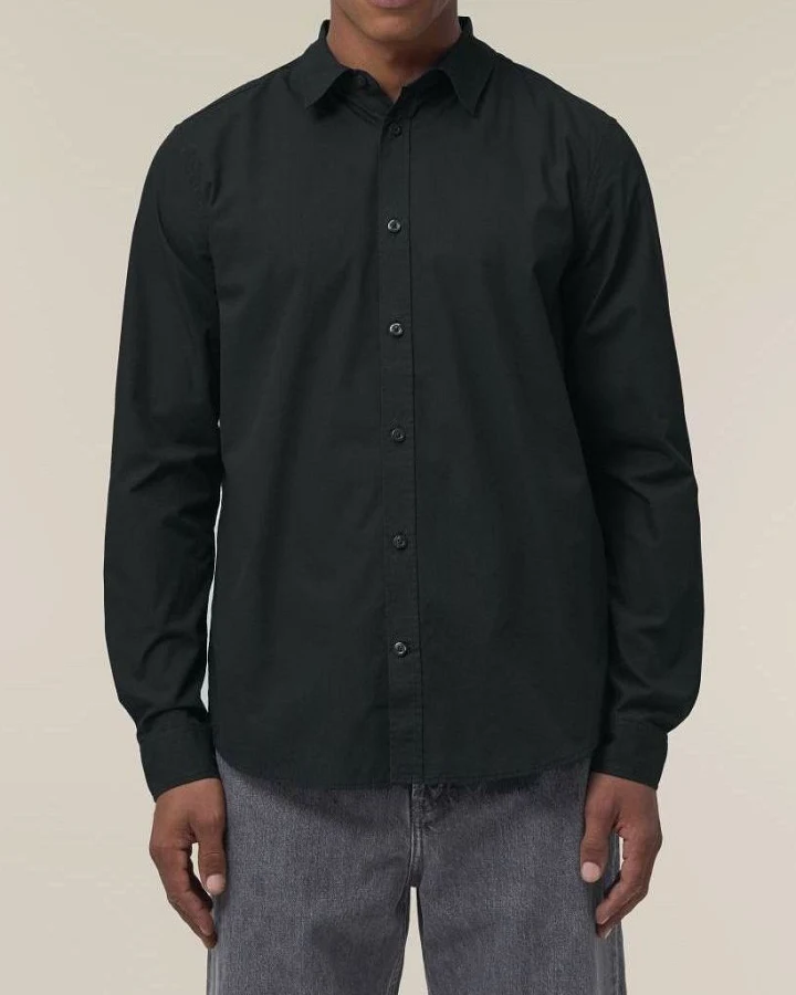 UNIPOLAR Herren vegan Shirt Basic Styling Schwarz
