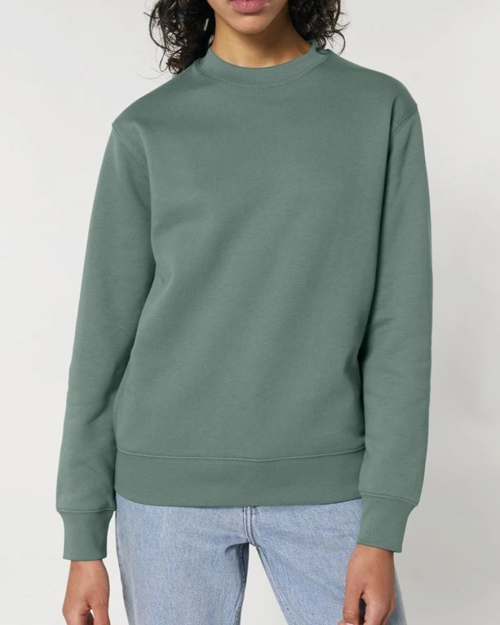 UNIPOLAR Herren vegan Pullover Basic Chess Green Bay