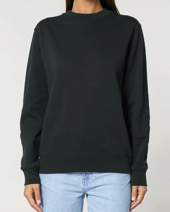 UNIPOLAR Herren vegan Pullover Basic Chess Schwarz