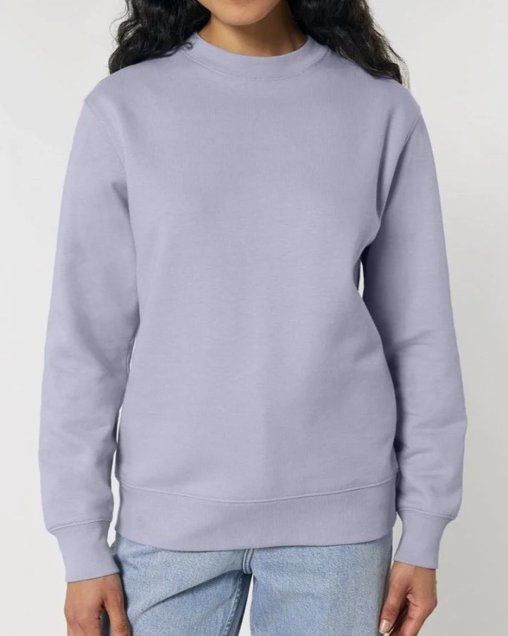 UNIPOLAR Herren vegan Pullover Basic Chess Lavendel