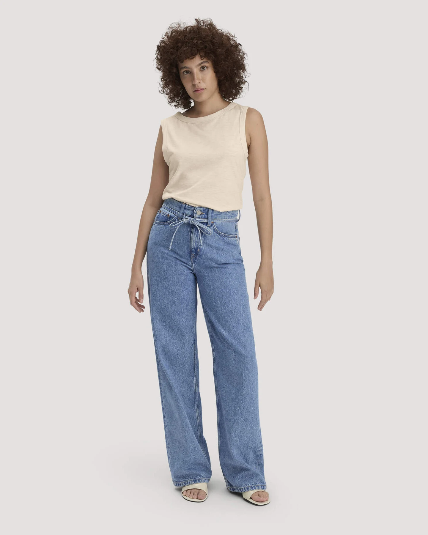 hessnatur Damen Light Slub Jersey Top Regular aus Bio-Baumwolle - natur - Größe 38 – Ansicht 2