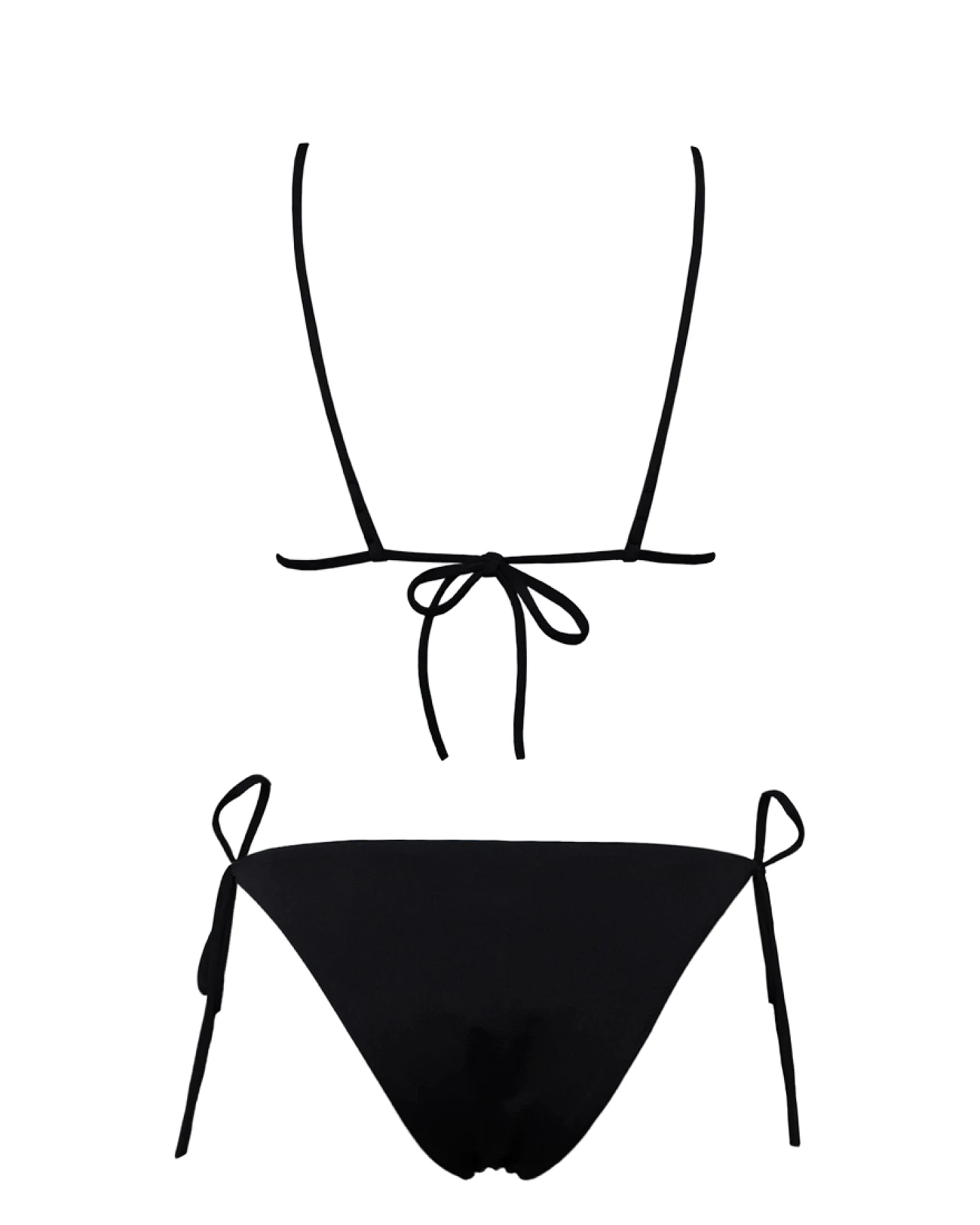 Anekdot Damen vegan Bikini Set Olbia Triangle Schwarz – Ansicht 2