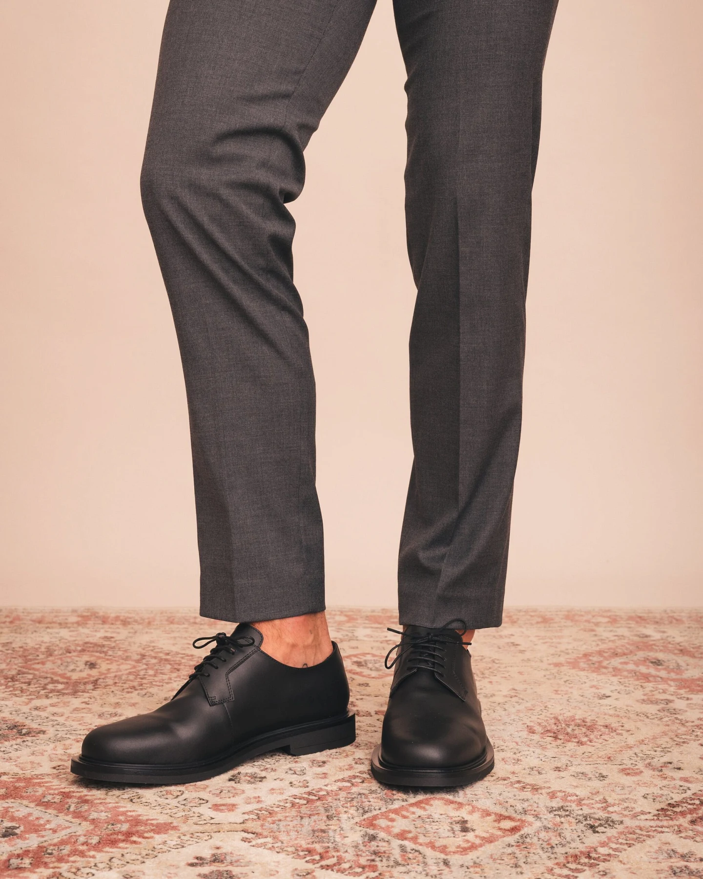 NAE Herren vegan Schuhe Derby Oto Schwarz – Ansicht 2