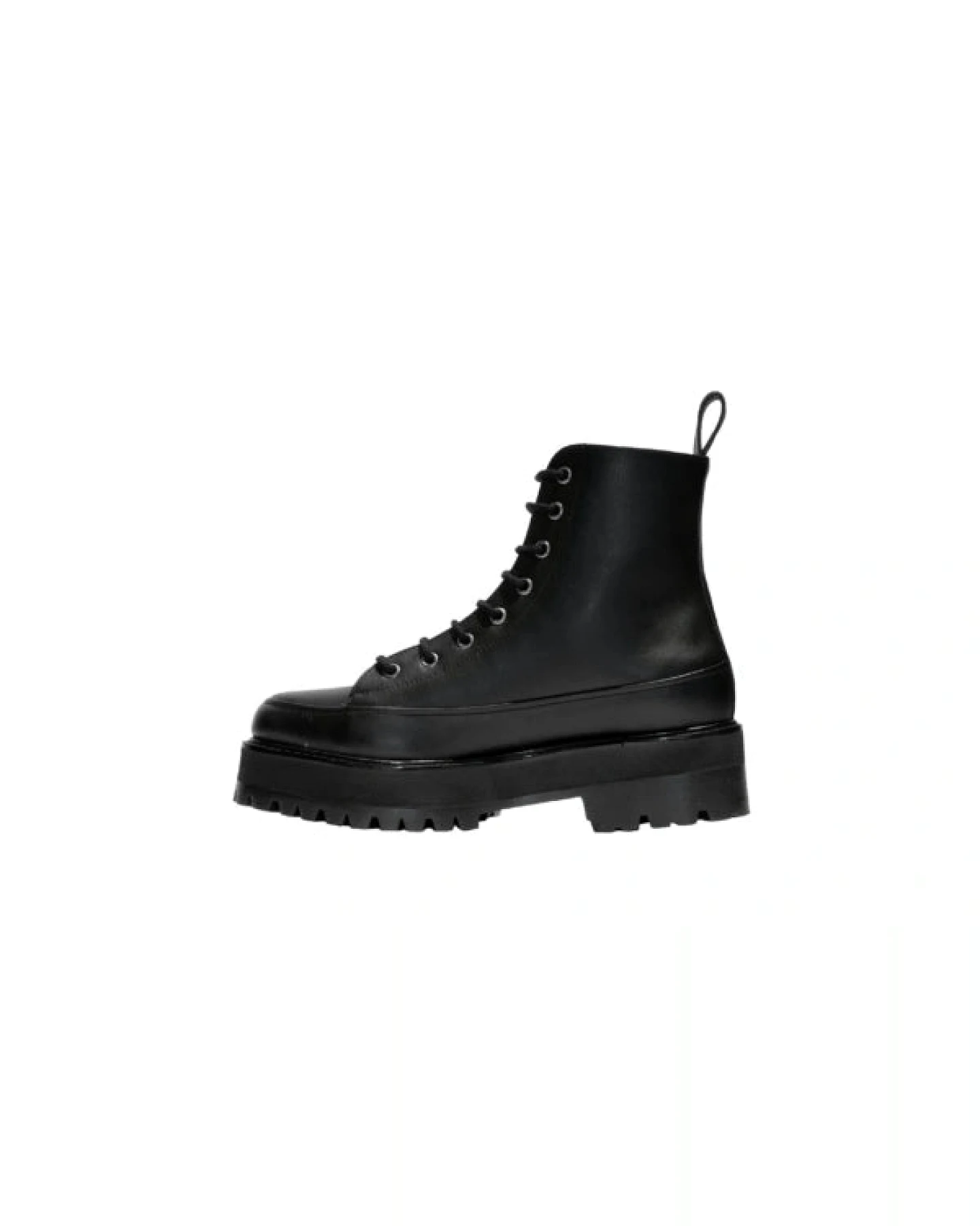 Green Laces Herren vegan Stiefel Chunky Lace-Up Nour Schwarz – Ansicht 2