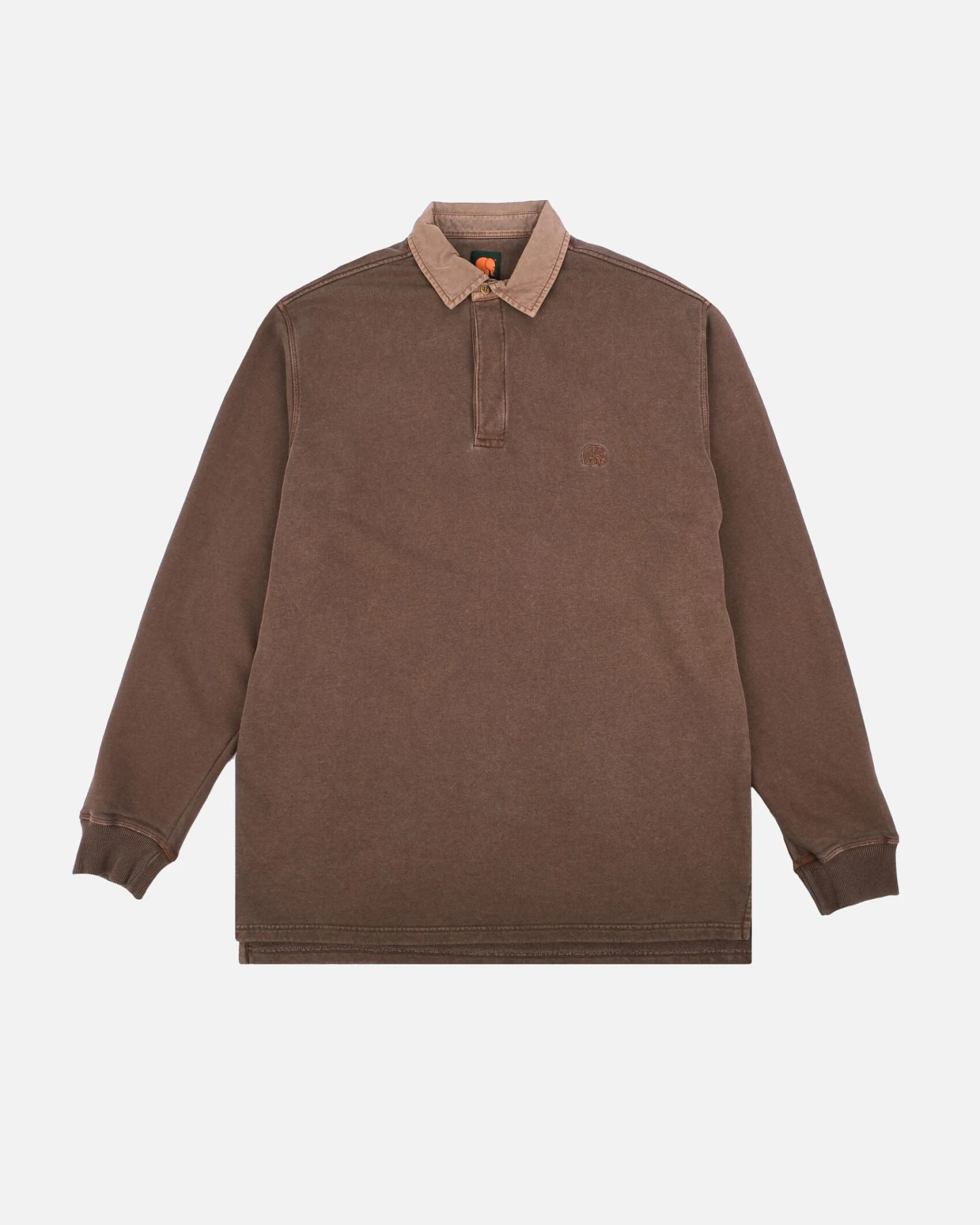 Trendsplant Herren vegan Polopullover Carvalho Pigment Kastanienbraun – Ansicht 2