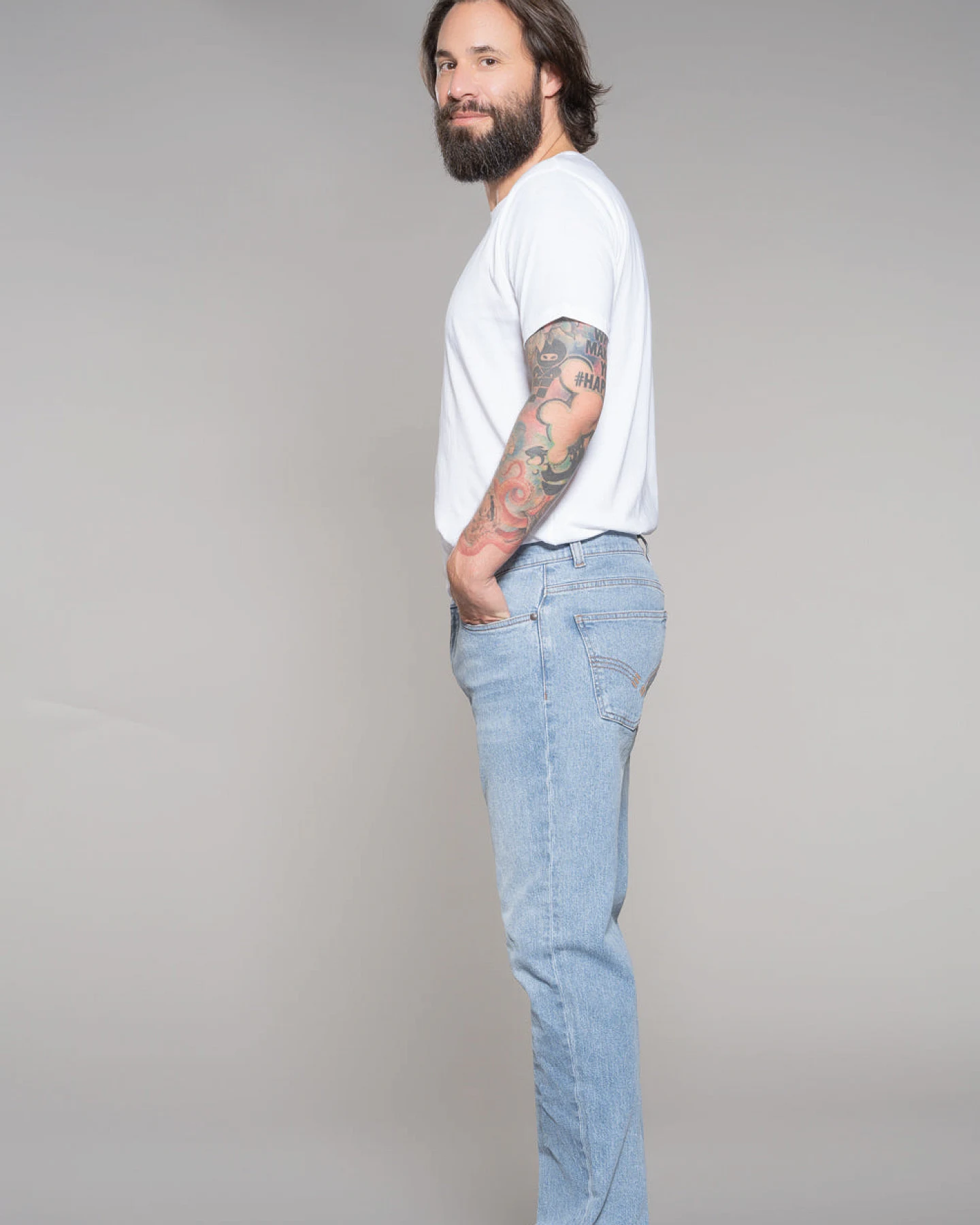 Feuervogl Herren vegan Jeans Milo Sommerhimmel – Ansicht 2