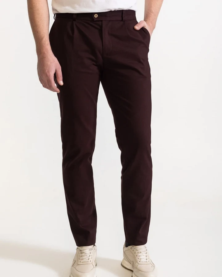 De IONESCU Herren vegan Hose Chesler Whiskey Brown