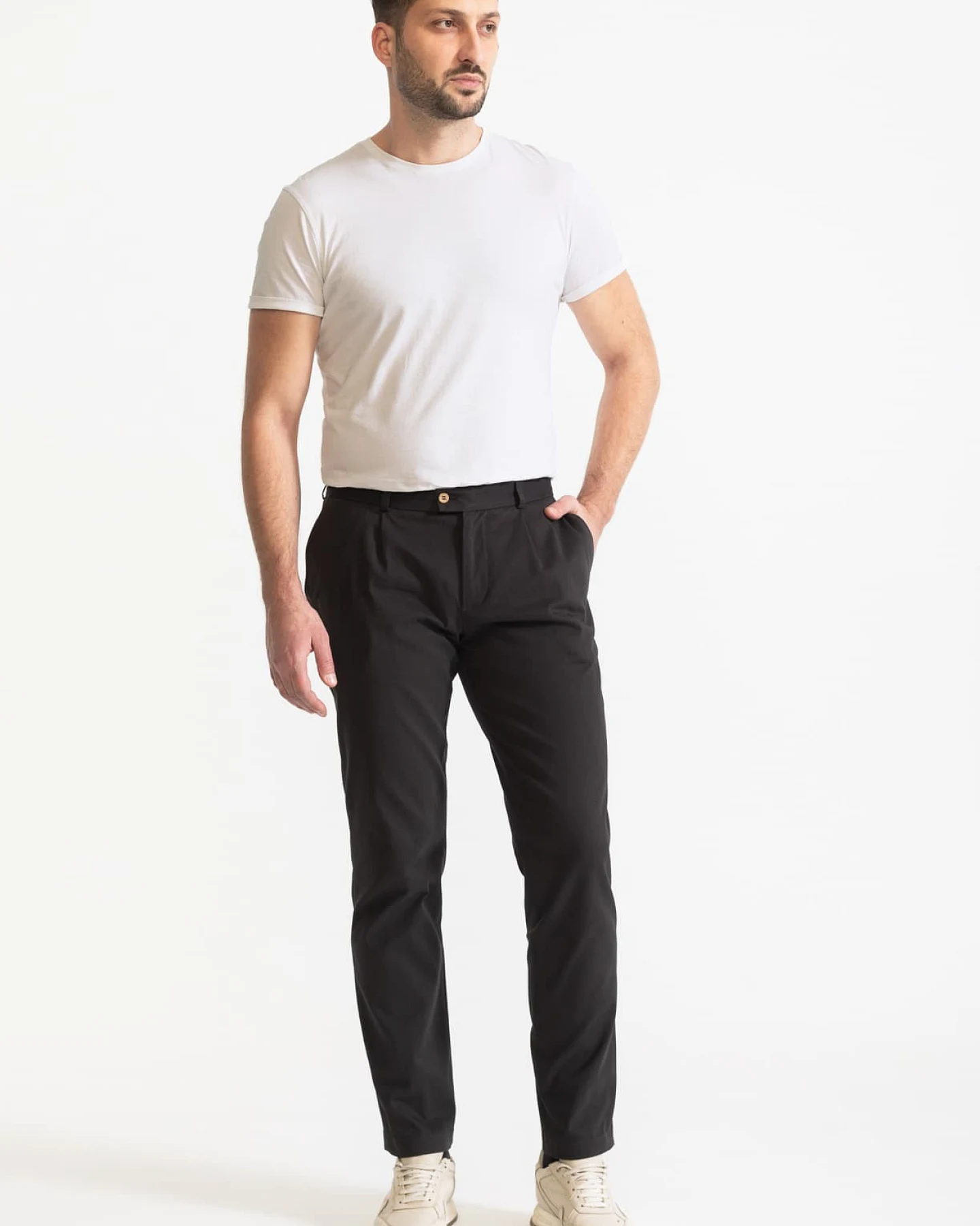 De IONESCU Herren vegan Hose Chesler Grau – Ansicht 2
