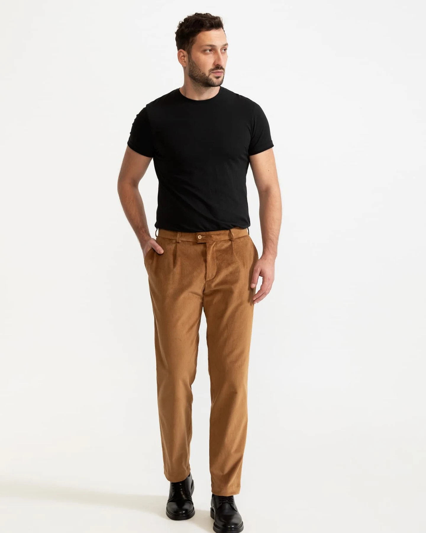 De IONESCU Herren vegan Hose Dacian Corduroy Copper – Ansicht 2