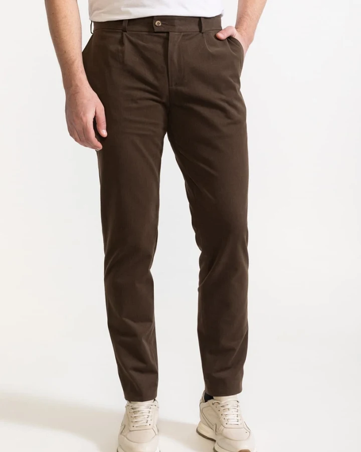 De IONESCU Herren vegan Hose Chesler Khaki