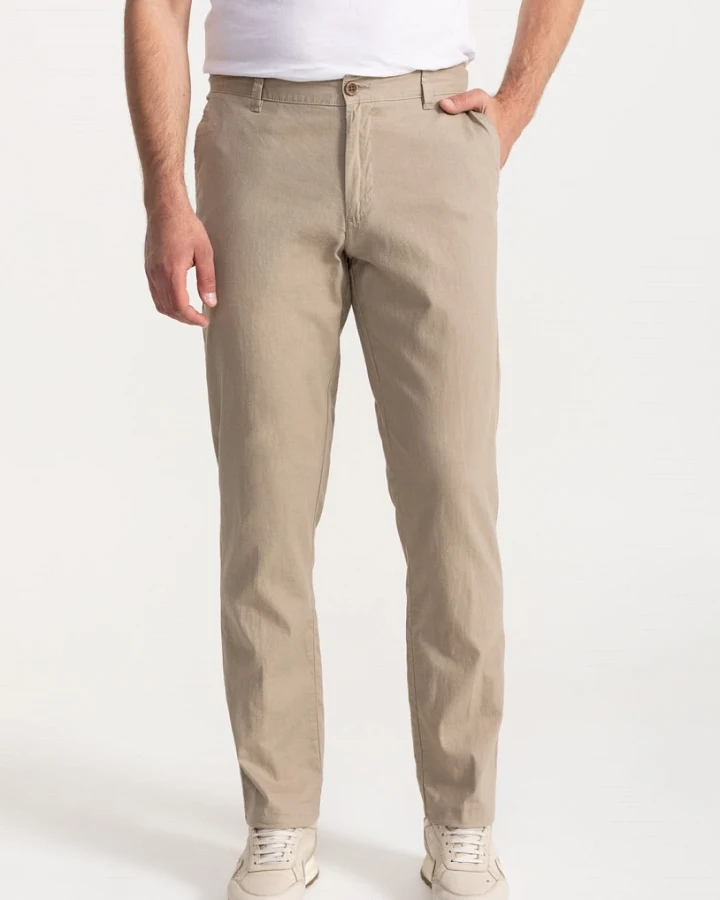 De IONESCU Herren vegan Hose Carpatica Beige