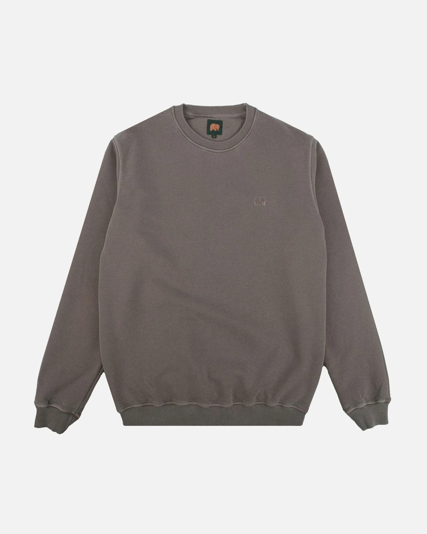 Trendsplant Herren vegan Pullover Heavyweight Essential Pigment Stone Gray – Ansicht 2