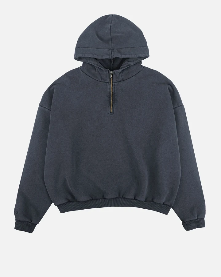 Trendsplant Herren vegan Hoodie Oversized Super Heavy Total Eclipse