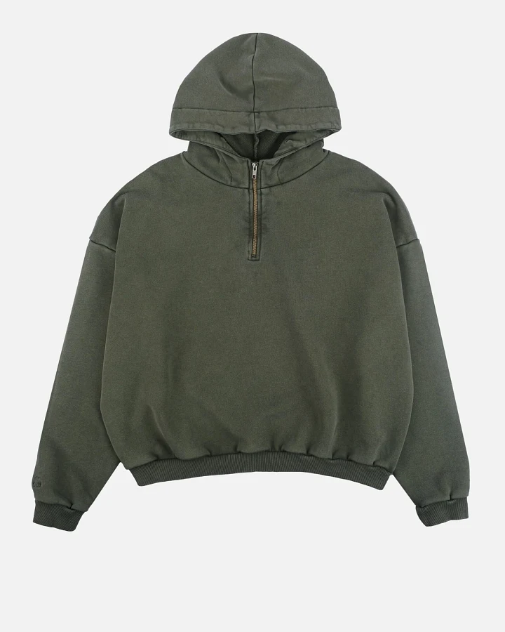 Trendsplant Herren vegan Hoodie Oversized Super Heavy Kombu Grün