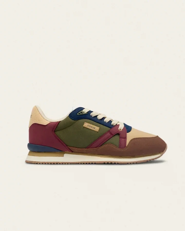 Odaje Herren vegan Sneaker Andre Navy/Taupe/Braun