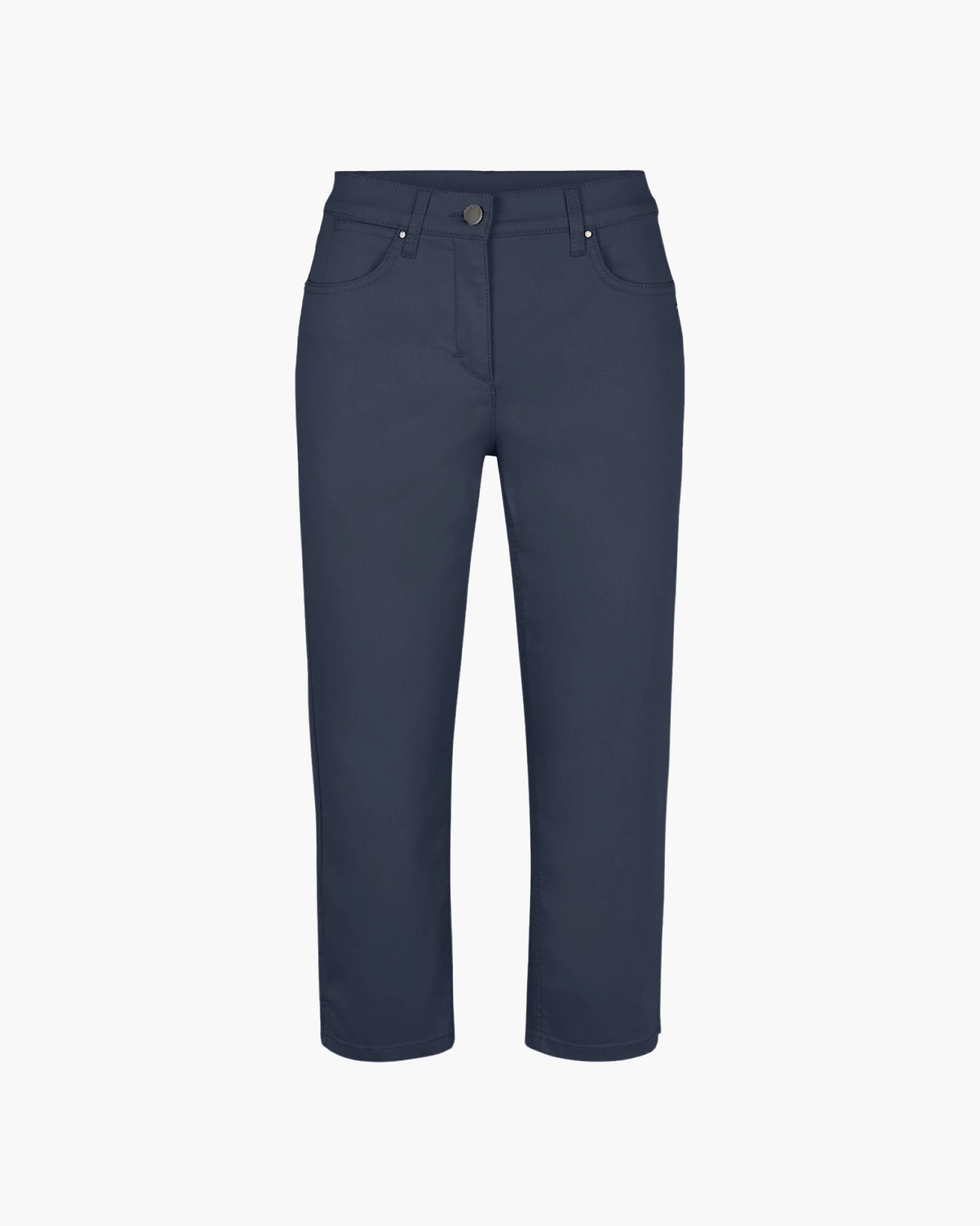 LAURIE Damen vegan Hose Capri Charlotte Regular Medium Length Navy – Ansicht 2