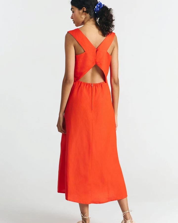 SUITE13LAB Damen vegan Kleid Kenay Rot