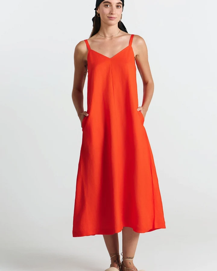 SUITE13LAB Damen vegan Kleid Nagua Rot