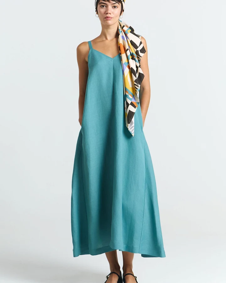 SUITE13LAB Damen vegan Kleid Nagua Blau