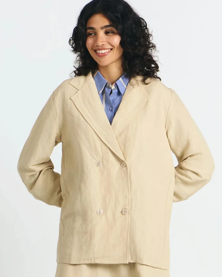 SUITE13LAB Damen vegan Jacke Masaya Beige