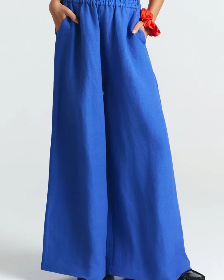 SUITE13LAB Damen vegan Hose Dadu Klein Blau