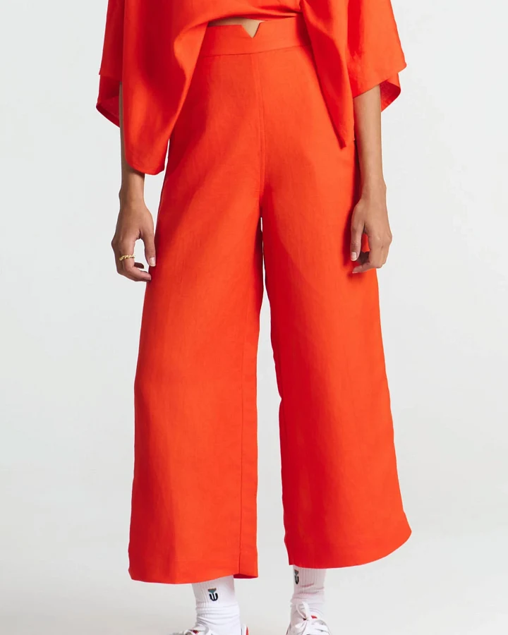 SUITE13LAB Damen vegan Hose Makah Rot