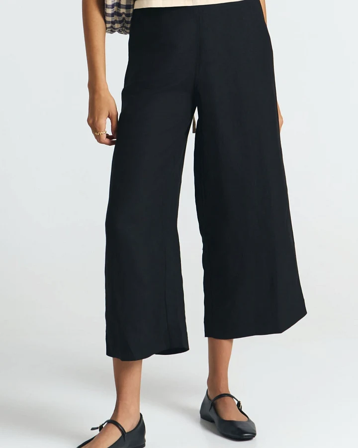 SUITE13LAB Damen vegan Hose Makah Schwarz