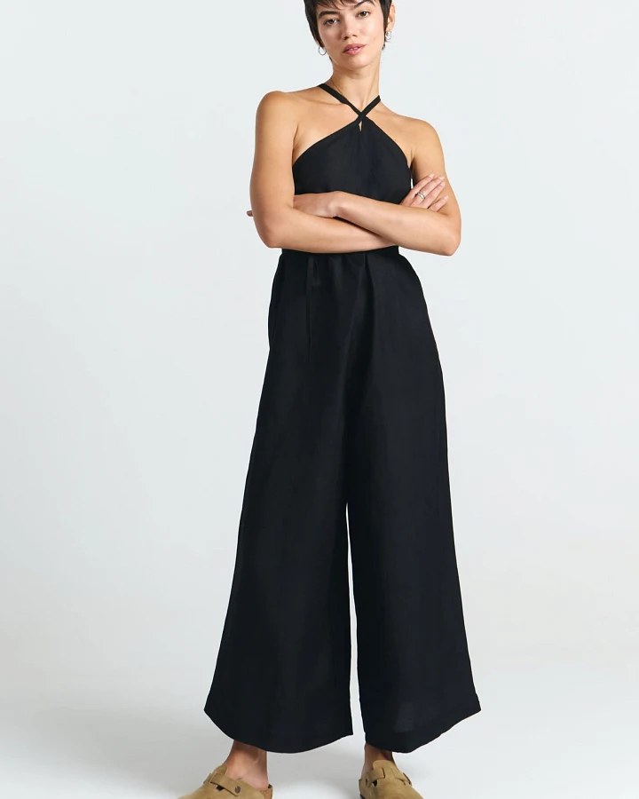 SUITE13LAB Damen vegan Jumpsuit Danli Schwarz