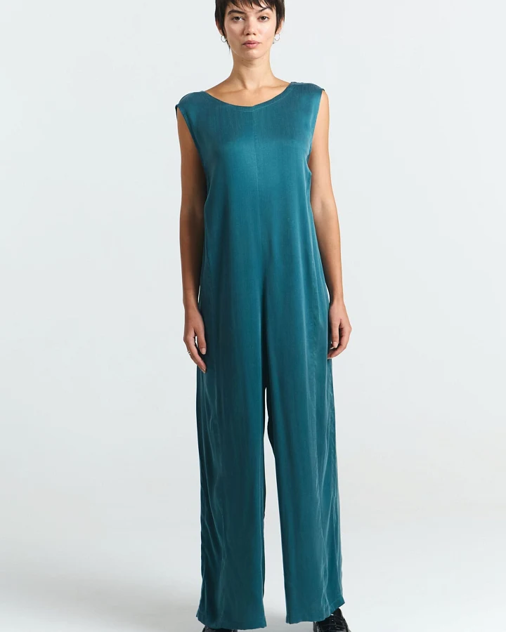 SUITE13LAB Damen vegan Jumpsuit Neiba Tiefgrün