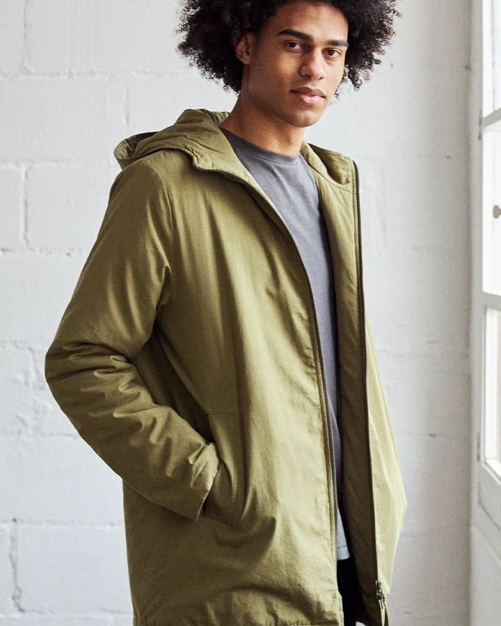 TWOTHIRDS Herren vegan Jacke Snake Dark Olive