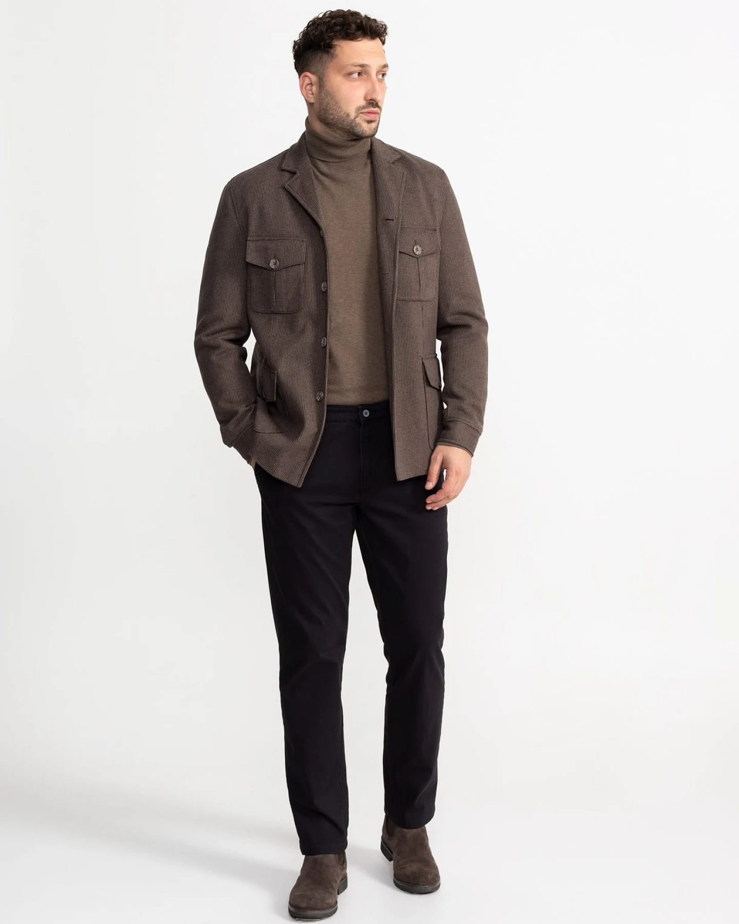 De IONESCU Herren vegan Hose Sinaia Schwarz – Ansicht 2