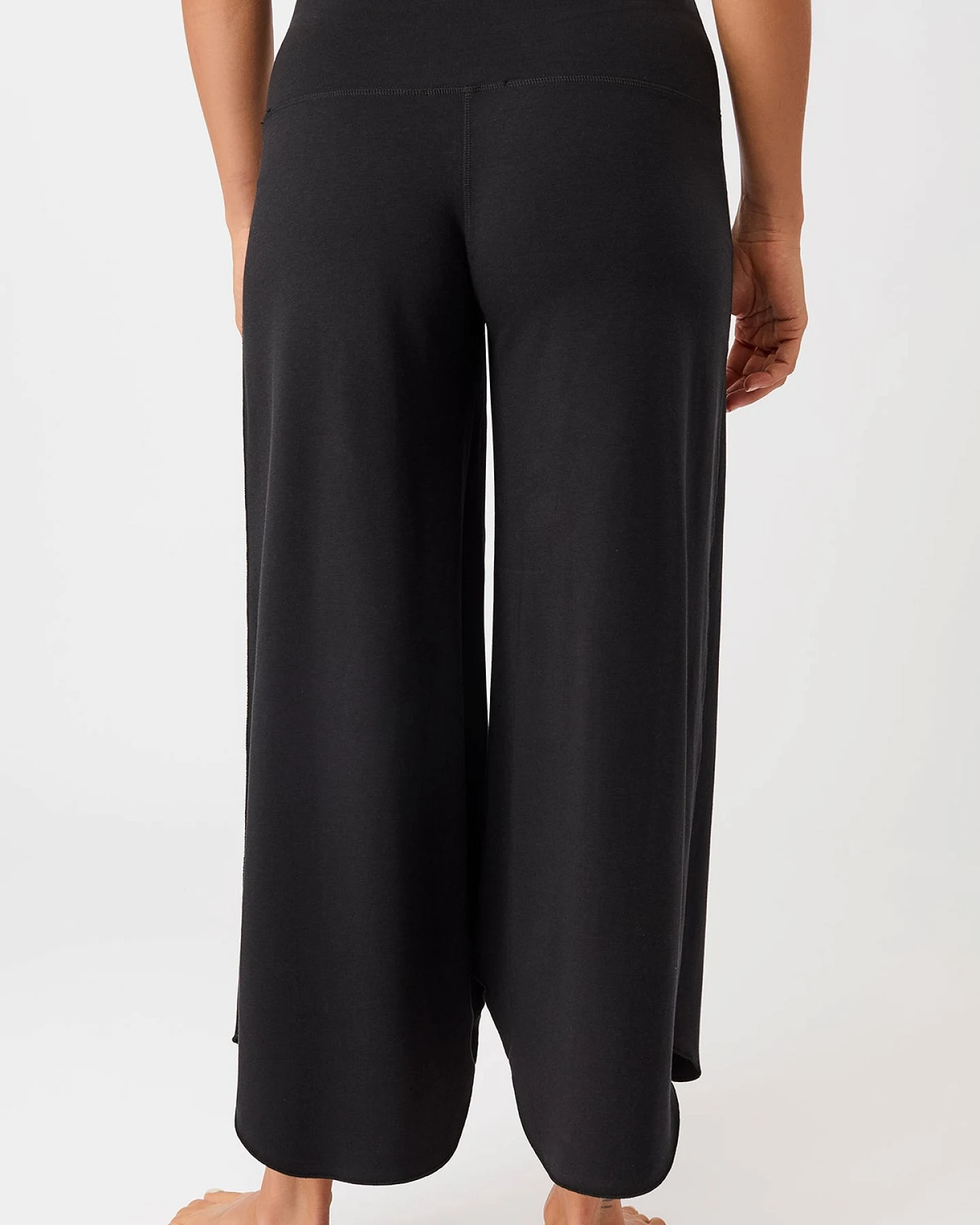 MANDALA Damen vegan Hose Tulpe Schwarz – Ansicht 2