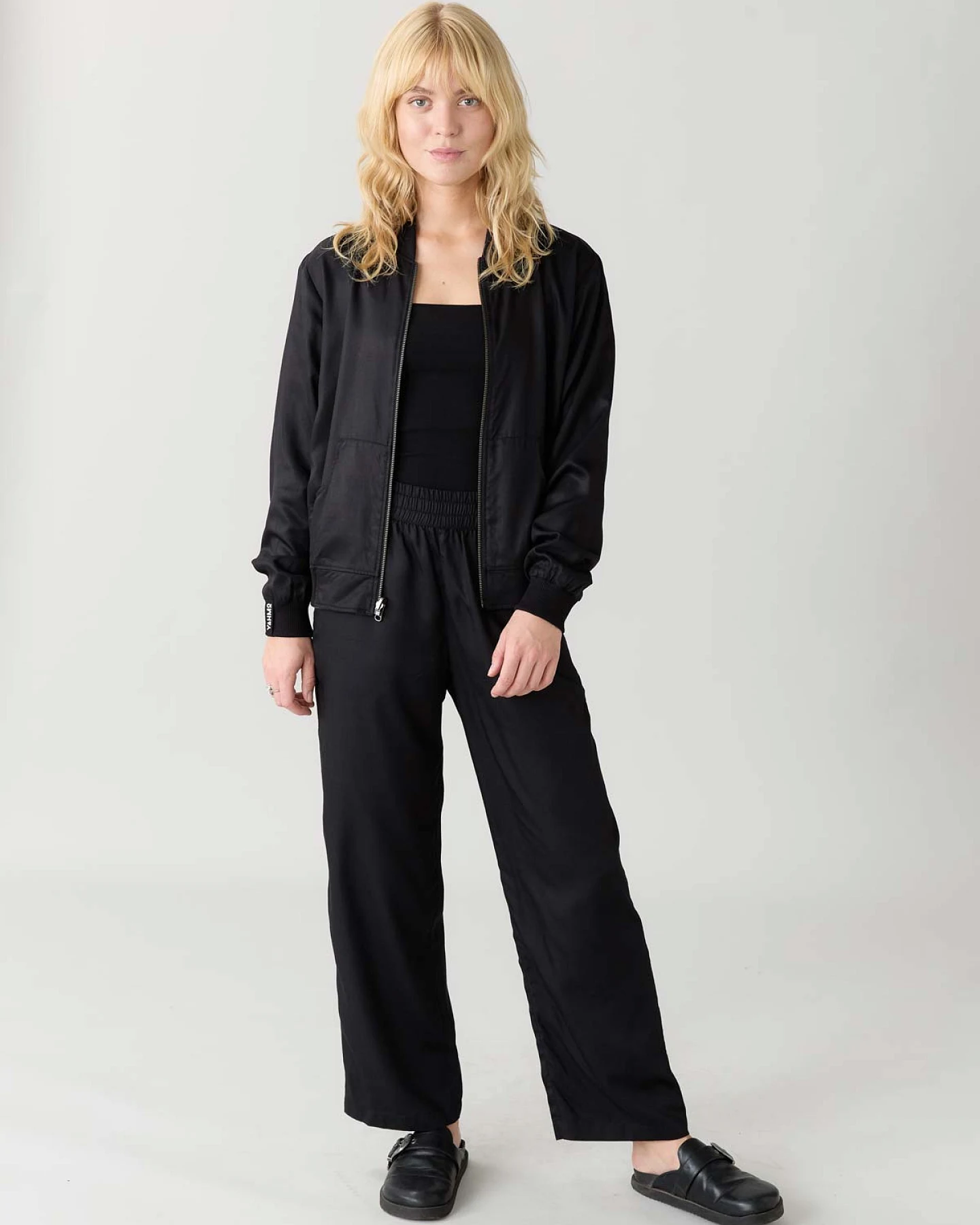 Yahmo Damen vegan Jacke Bomber Reversible Ruth Eclipse/Schwarz – Ansicht 2