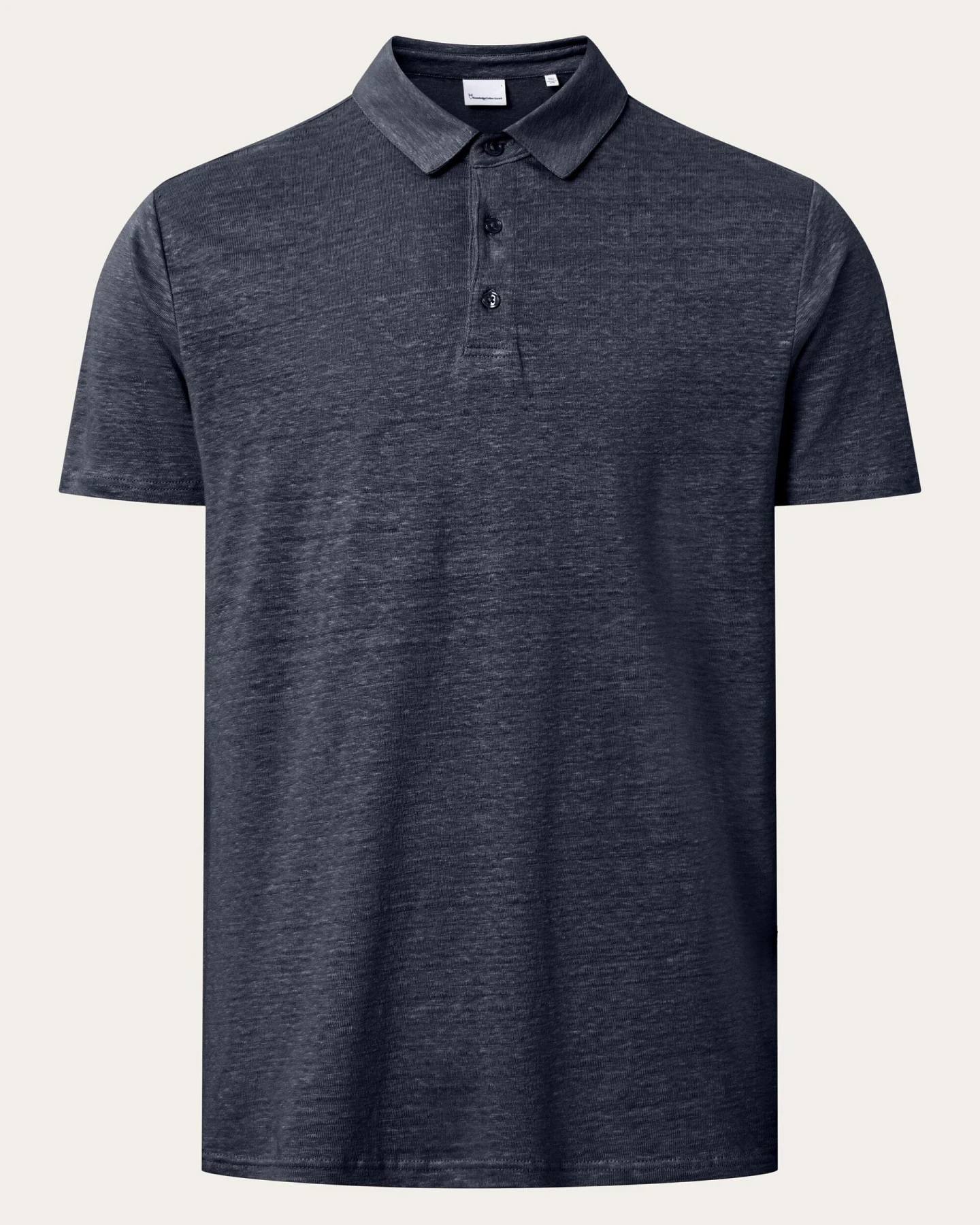 KnowledgeCotton Apparel Herren vegan Polohemd Total Eclipse – Ansicht 2