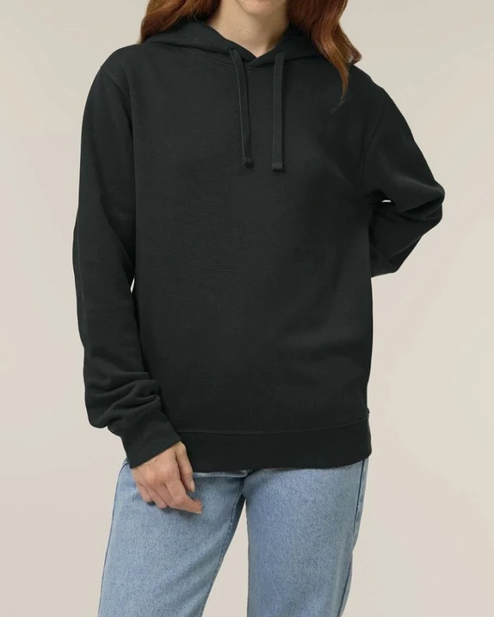 UNIPOLAR Herren vegan Hoodie Sound Schwarz