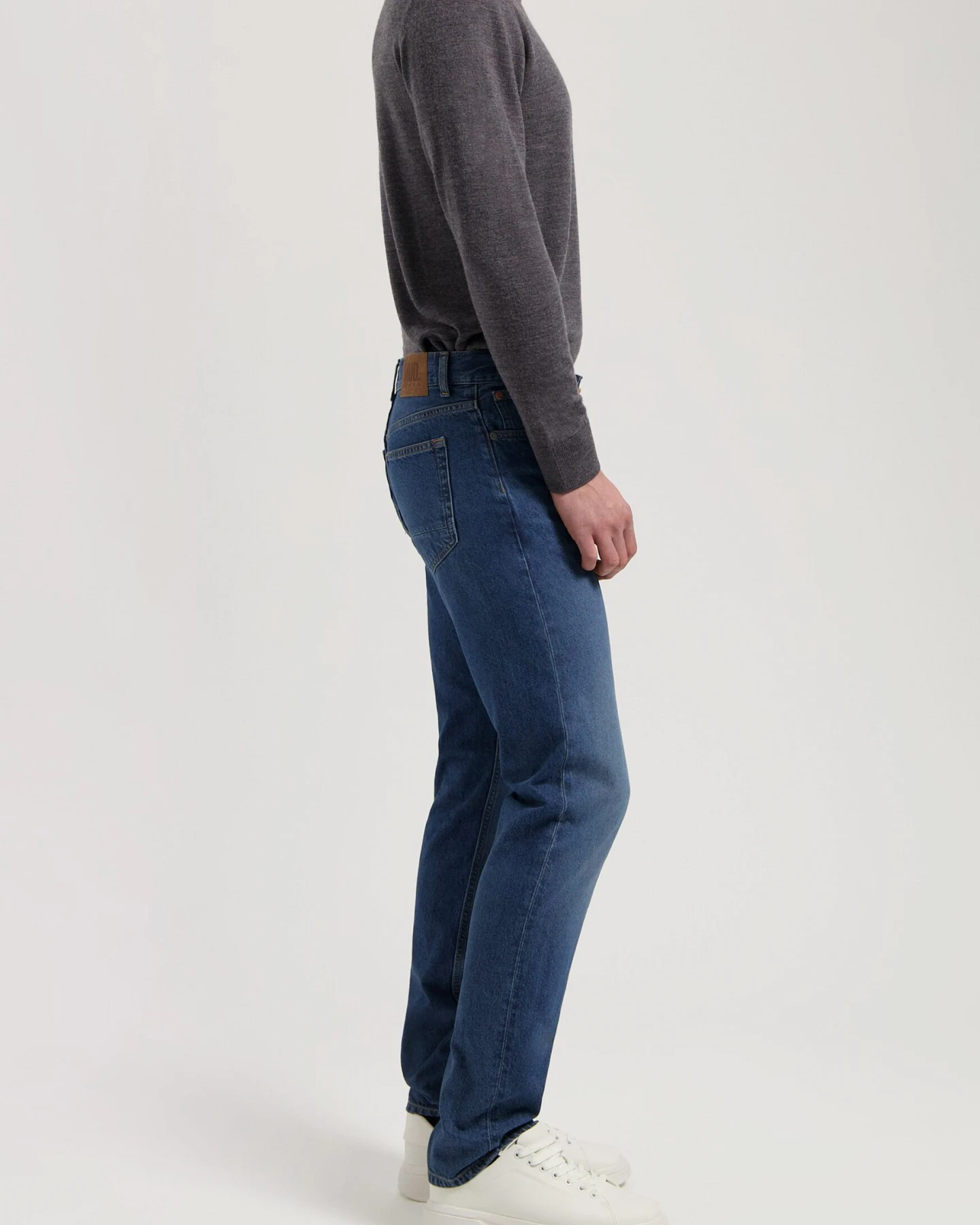 MUD Jeans Herren vegan Jeans Mid Straight John Rustic Blue – Ansicht 2